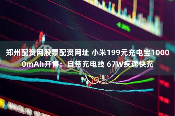 郑州配资网股票配资网址 小米199元充电宝10000mAh开售：自带充电线 67W疾速快充